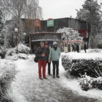 Magical Road-side stop in France.  Bob, Alesh, Clint.